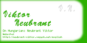 viktor neubrant business card